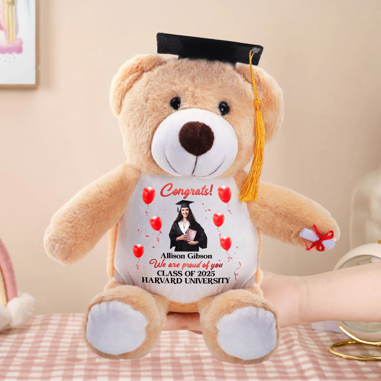 Congrats On Your Graduation - Personalized Graduation Teddy Bear - Image 5