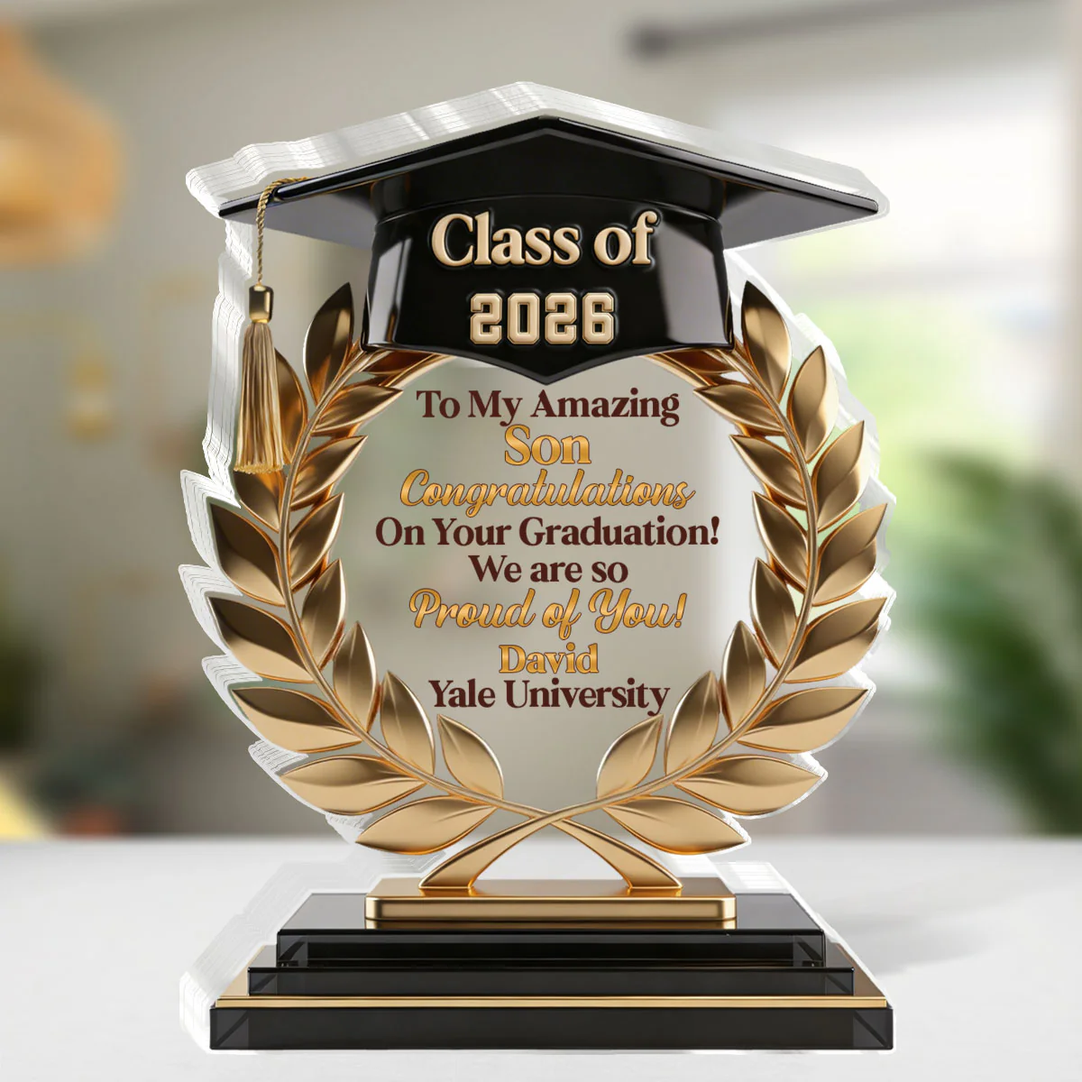Congratulations Grad  - Personalized Custom Shaped Acrylic Plaque - Image 4