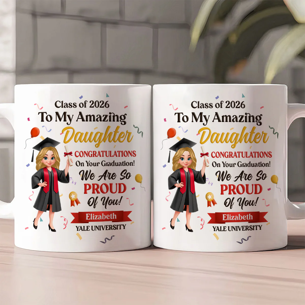 Congratulations On Your Graduation - Personalized Ceramic Coffee Mug - Image 2