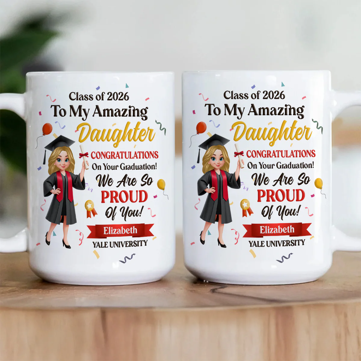 Congratulations On Your Graduation - Personalized Ceramic Coffee Mug - Image 3