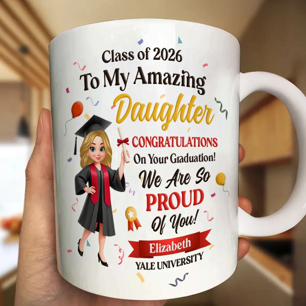 Congratulations On Your Graduation - Personalized Ceramic Coffee Mug - Image 6