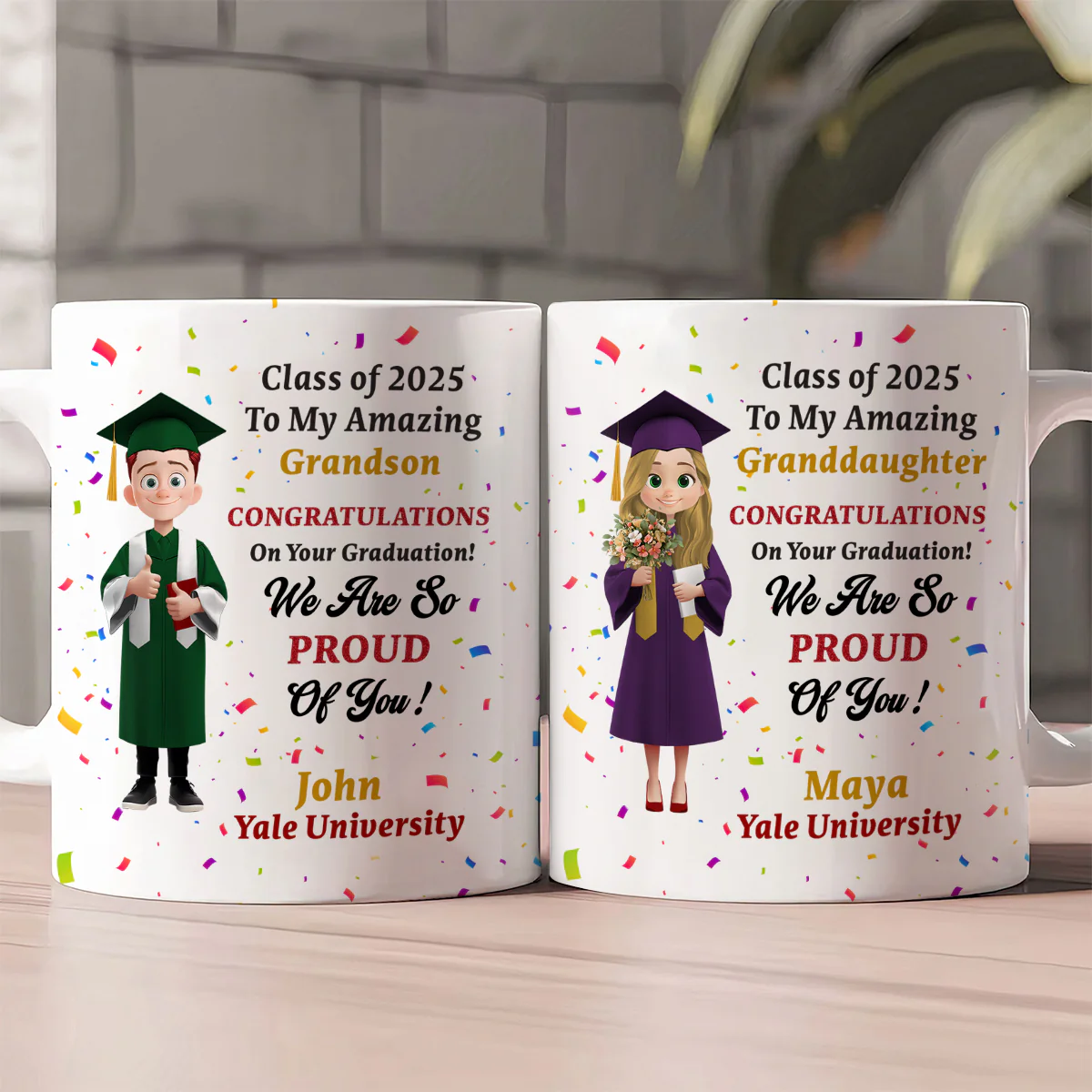 Congratulations On Your Graduation - Personalized Ceramic Coffee Mug - Image 2