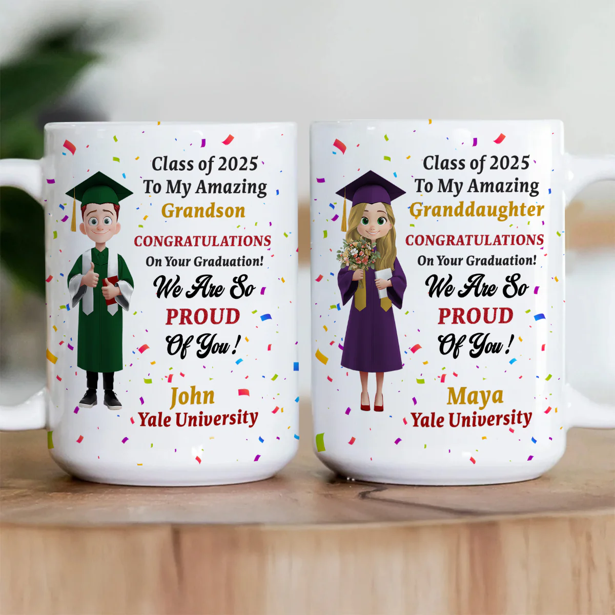 Congratulations On Your Graduation - Personalized Ceramic Coffee Mug - Image 3