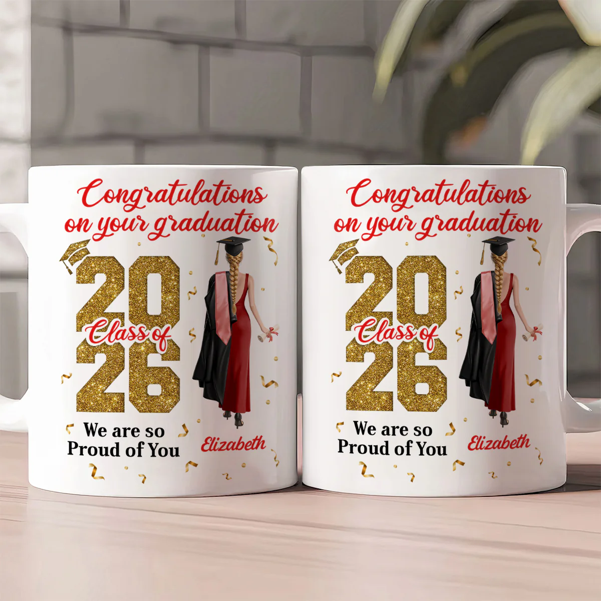 Congratulations On Your Graduation - Personalized Ceramic Coffee Mug - Image 2