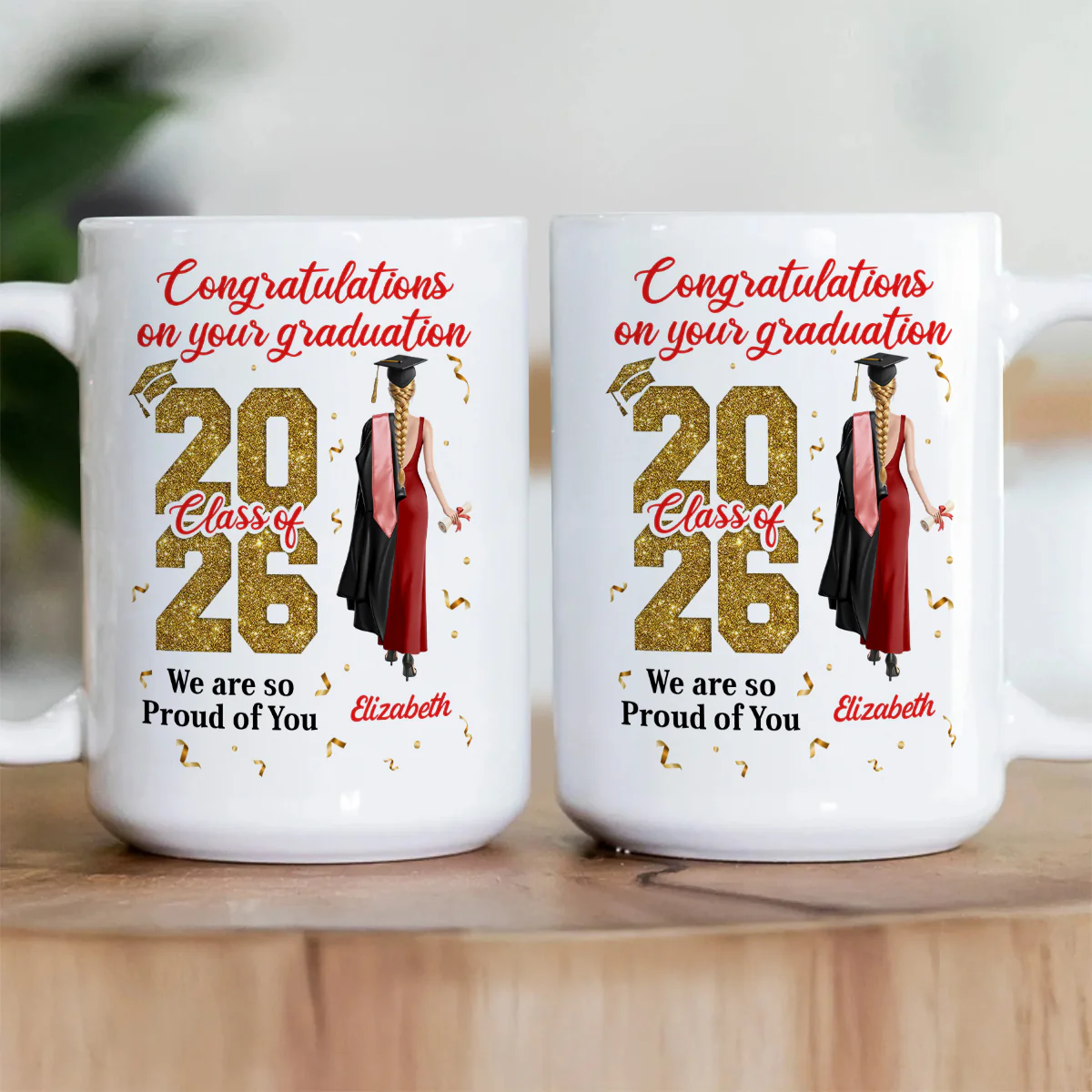 Congratulations On Your Graduation - Personalized Ceramic Coffee Mug - Image 3
