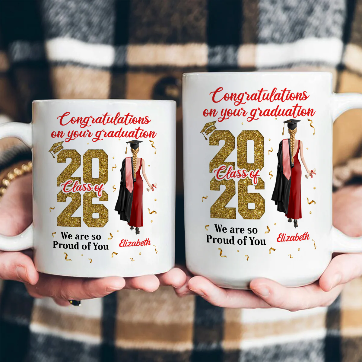 Congratulations On Your Graduation - Personalized Ceramic Coffee Mug - Image 4