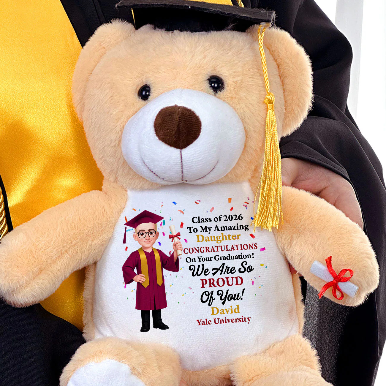 Congratulations On Your Graduation - Personalized Graduation Teddy Bear - Image 2