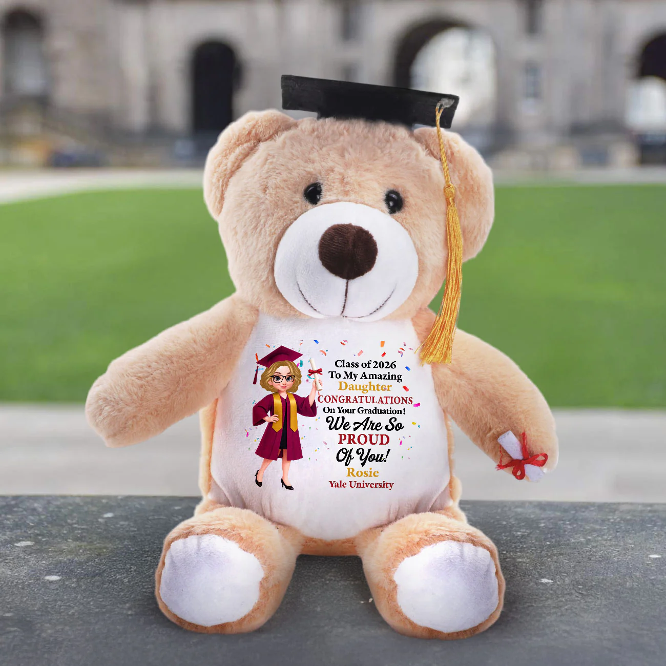 Congratulations On Your Graduation - Personalized Graduation Teddy Bear - Image 3
