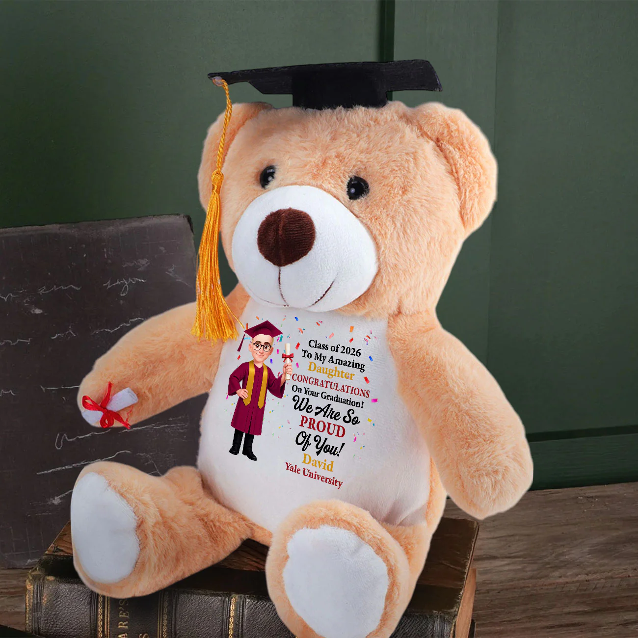 Congratulations On Your Graduation - Personalized Graduation Teddy Bear - Image 4