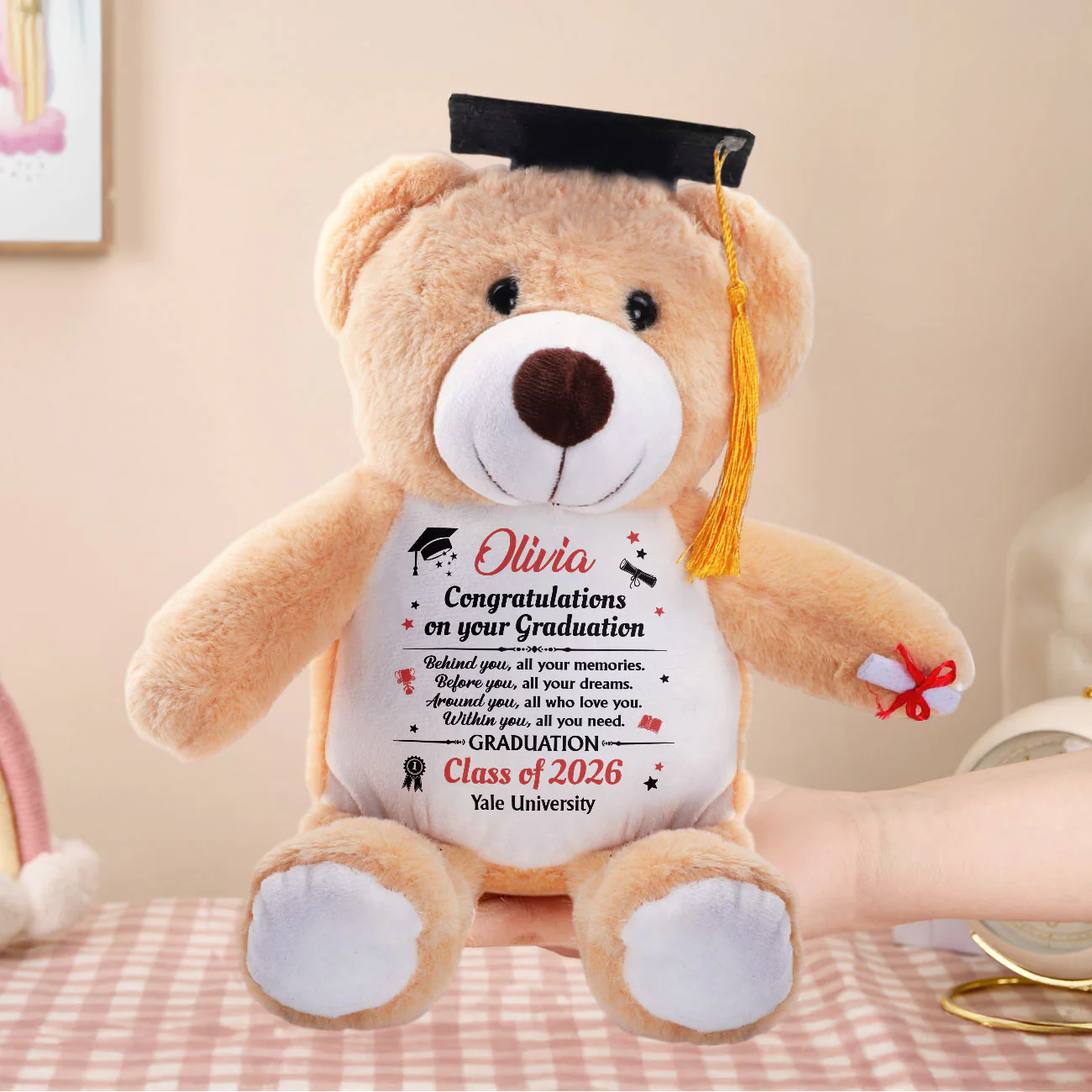 Congratulations On Your Graduation - Personalized Graduation Teddy Bear - Image 5