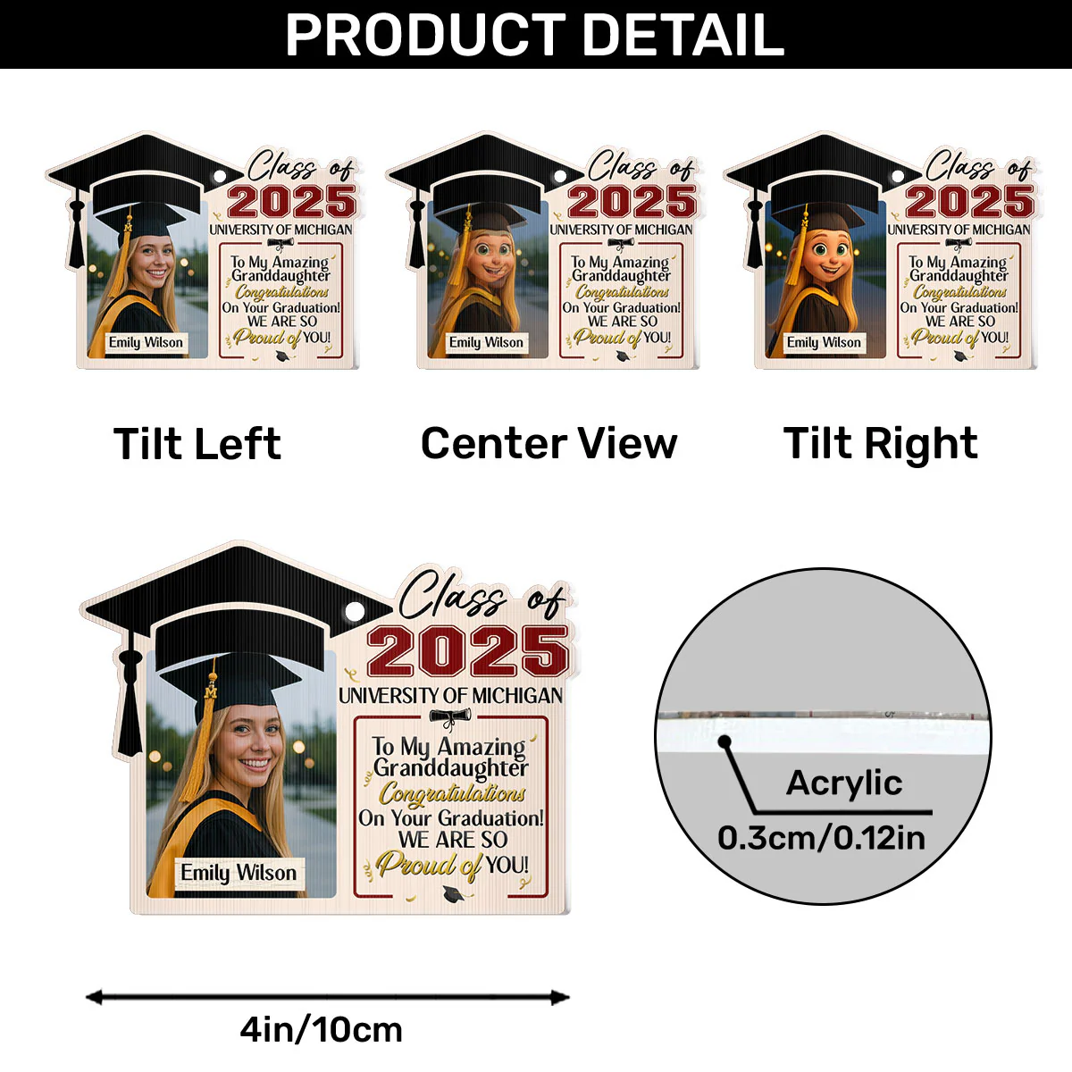 Congratulations On Your Graduation - Personalized Magic Ornament - Image 6