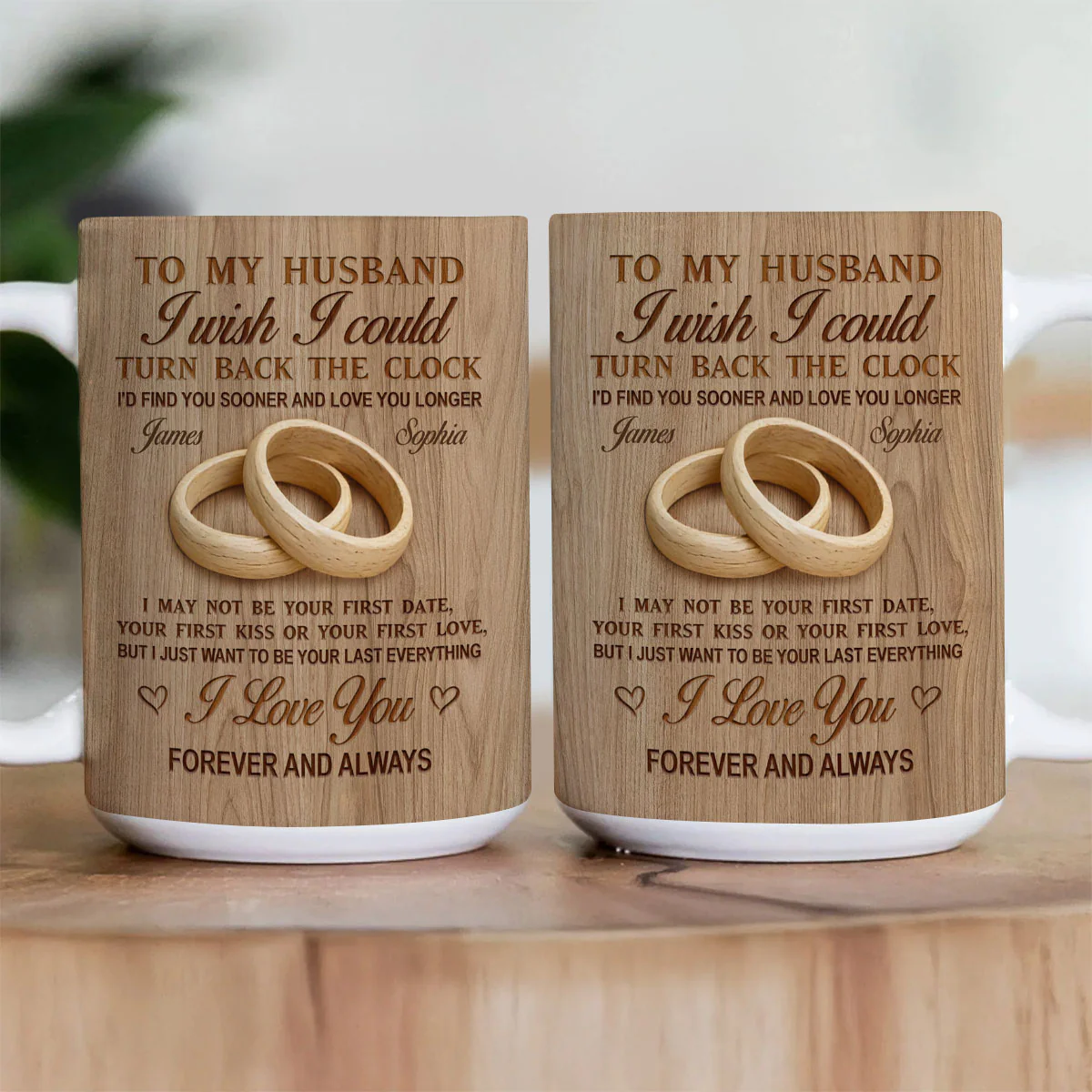 Couple Anniversary Gift  - Personalized Ceramic Coffee Mug - Image 3