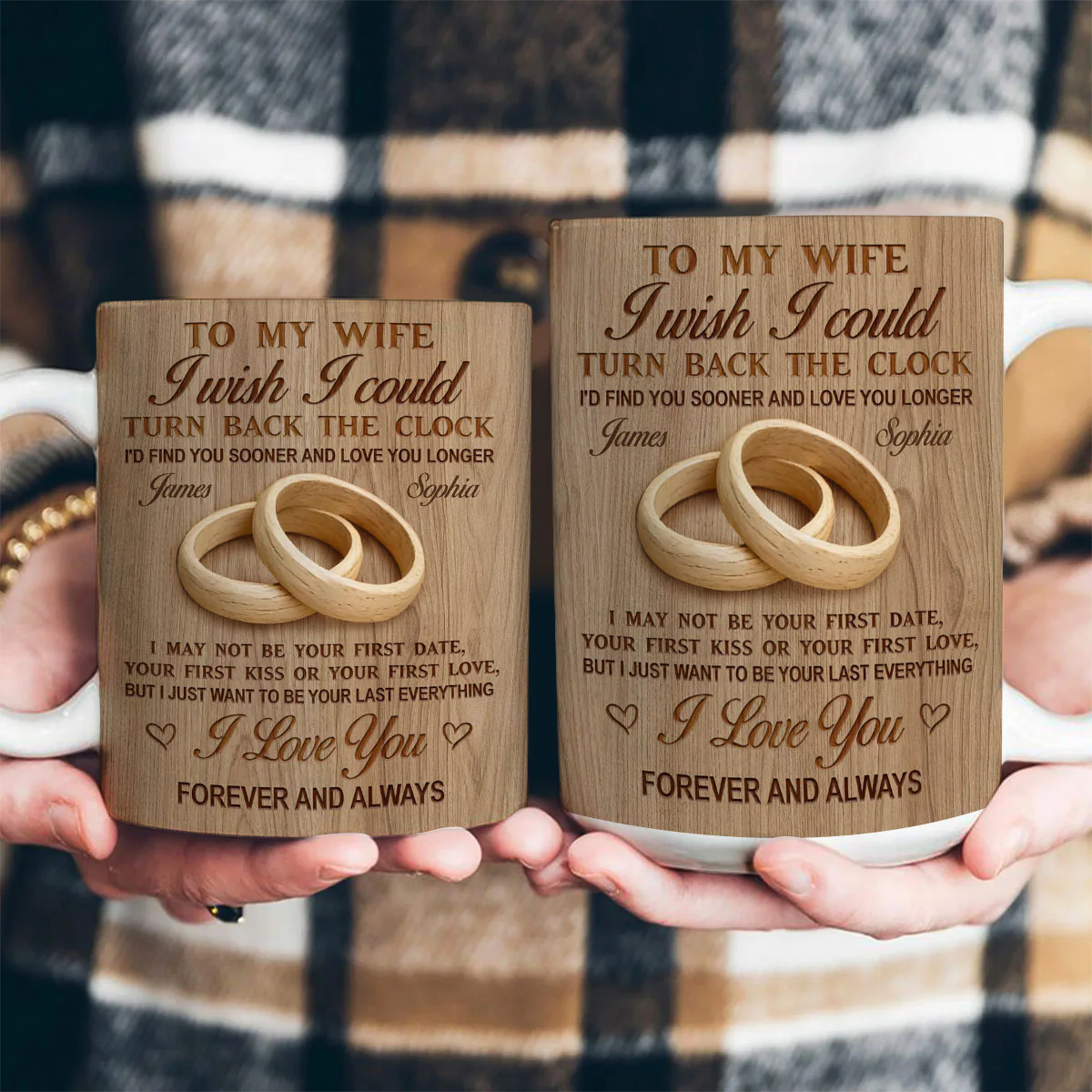 Couple Anniversary Gift  - Personalized Ceramic Coffee Mug - Image 4