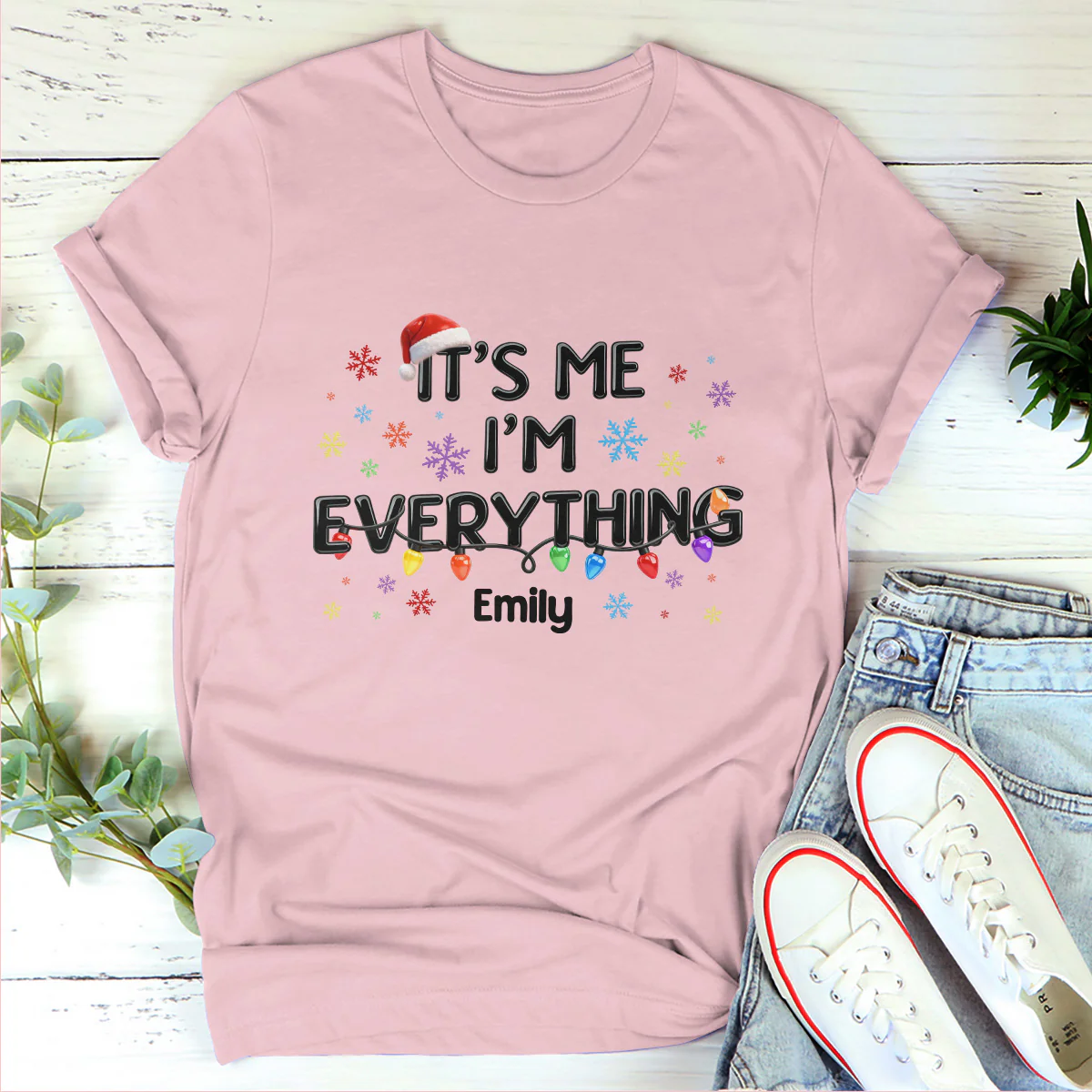 Couple Everything For Christmas - Personalized 2D Unisex T-shirt - Image 3