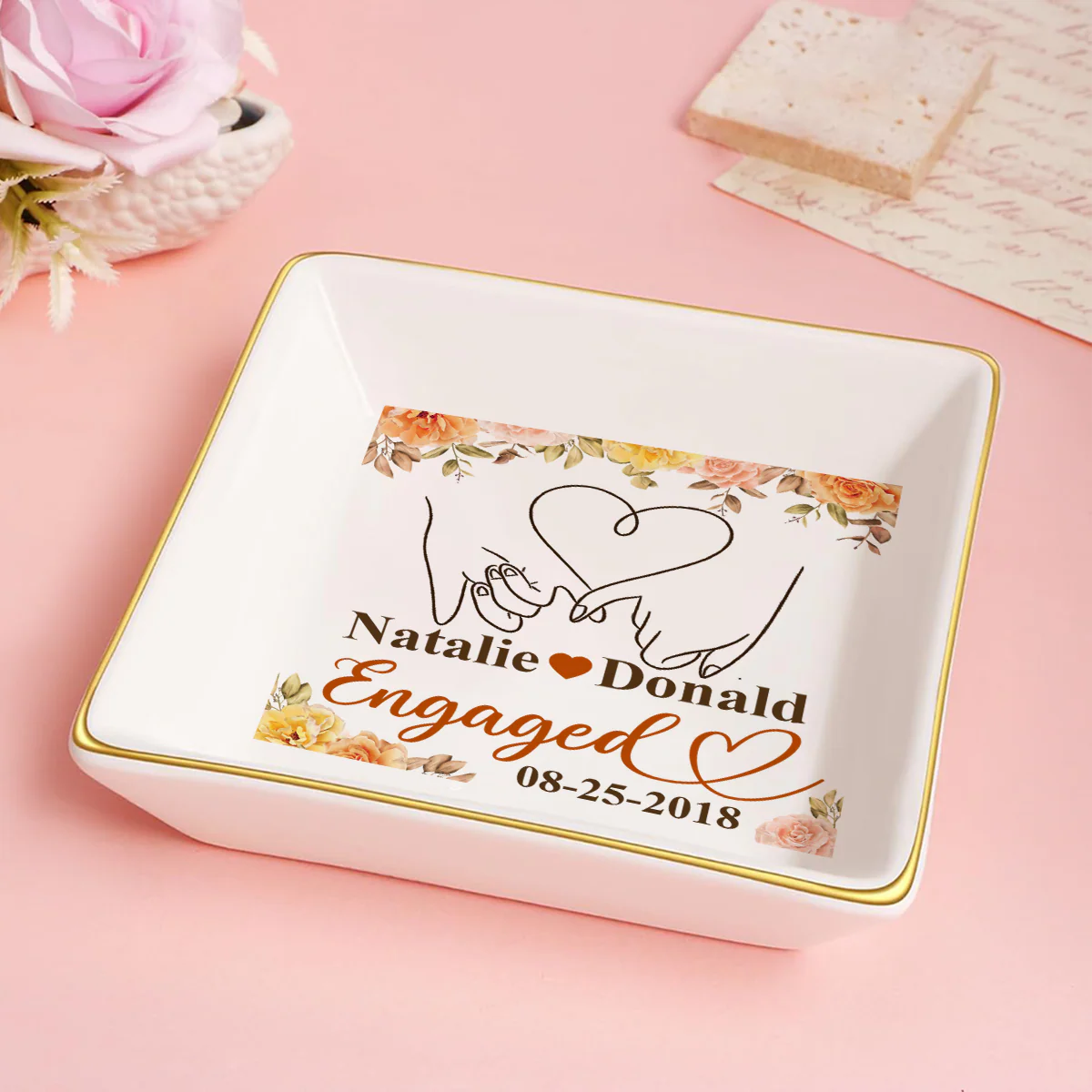 Couple - Personalized Jewelry Dish - Image 5