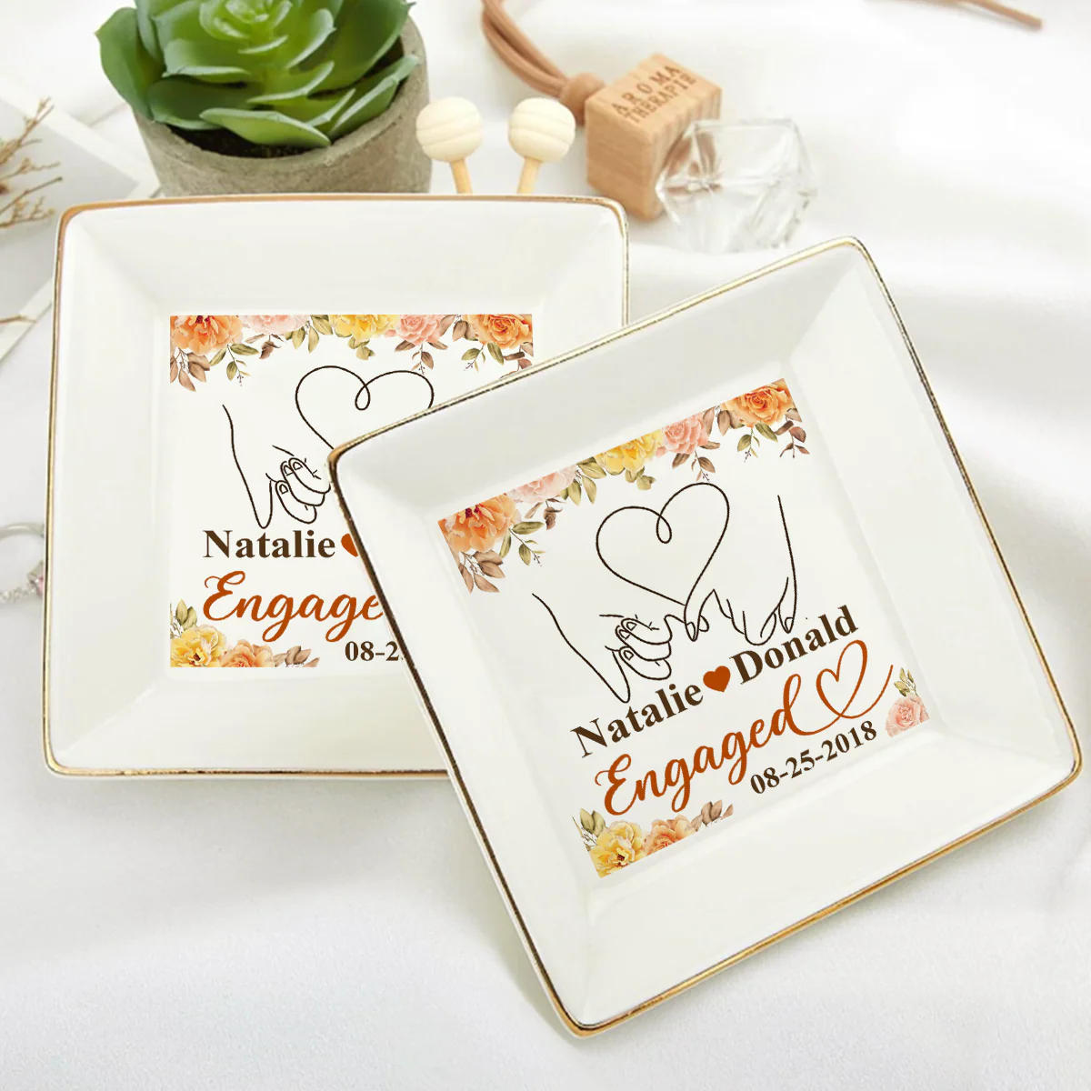 Couple - Personalized Jewelry Dish - Image 6