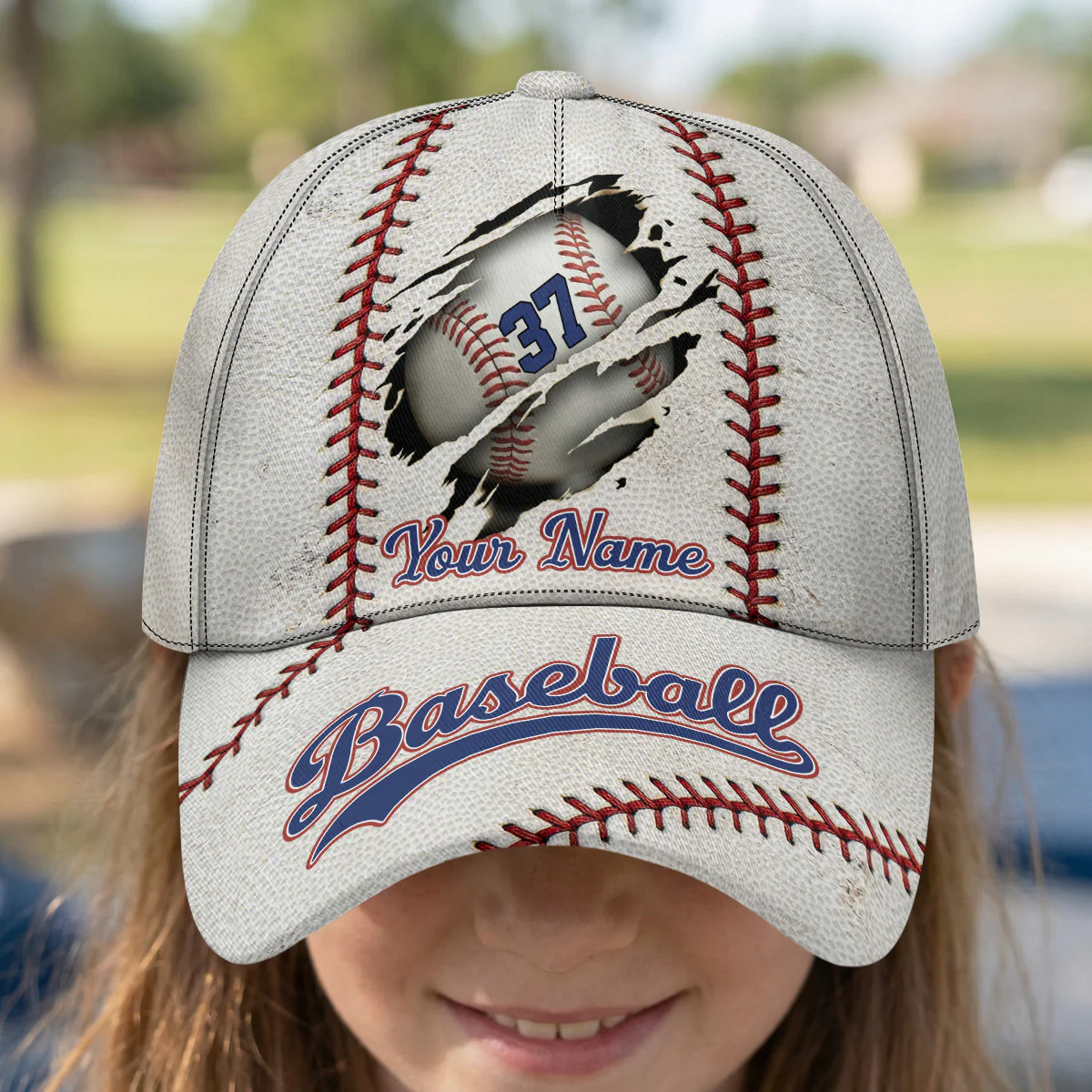 Crack Baseball - Personalized Kid Classic Cap - Image 2