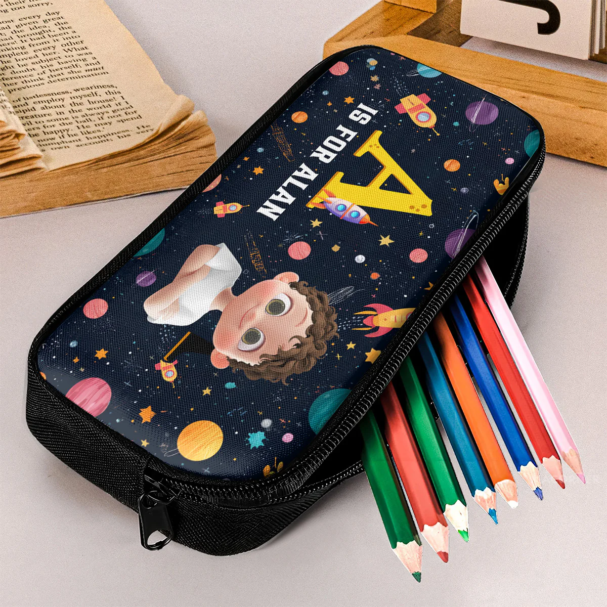 Creative Alphabet Name - Personalized Pencil Case - Image 2
