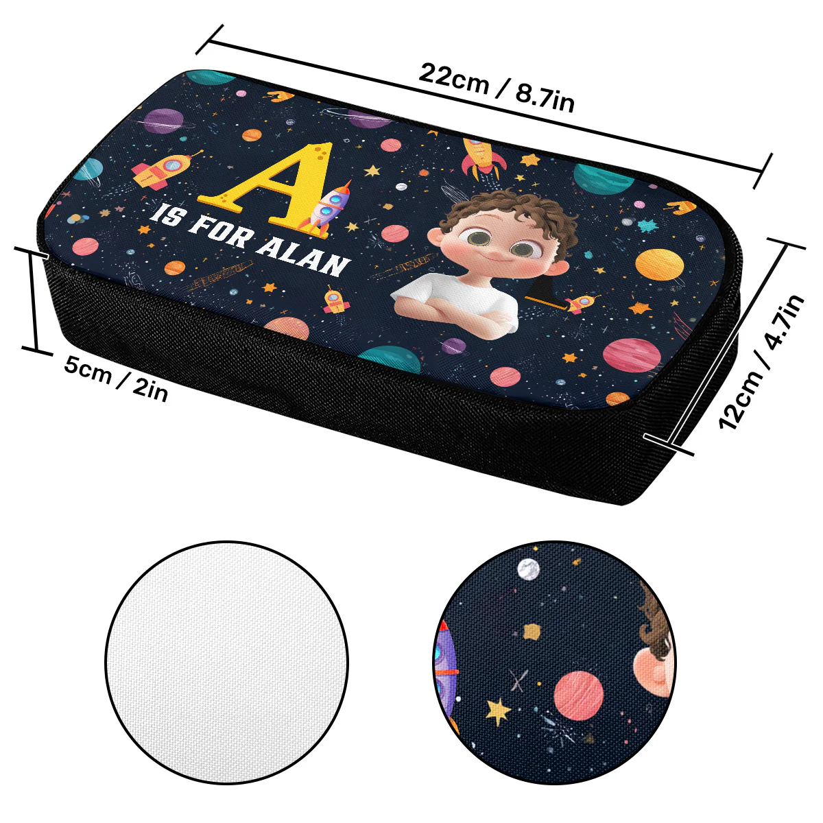 Creative Alphabet Name - Personalized Pencil Case - Image 5
