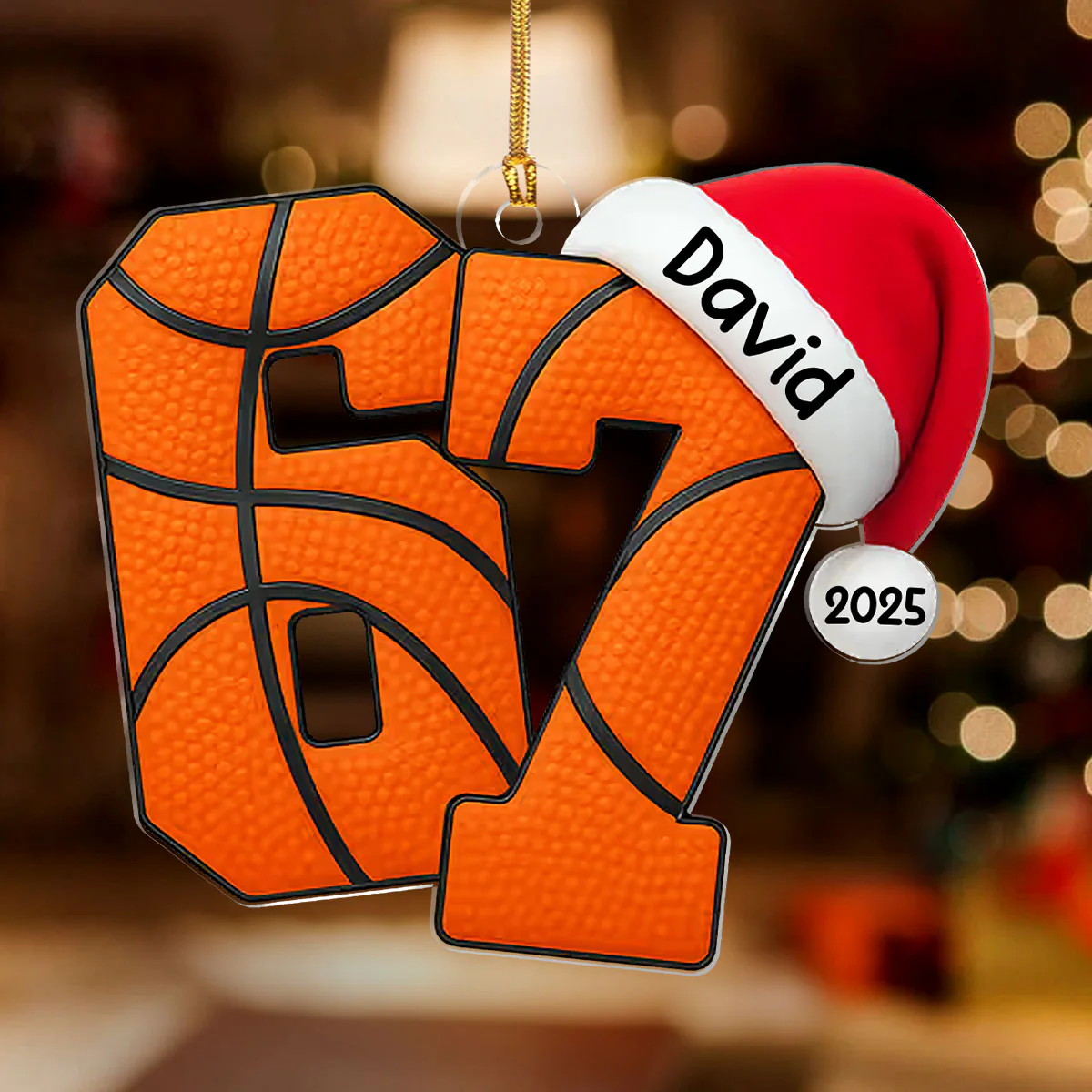 Custom 67 Six Seven 3D Sport Effect For Kids Teenagers - Personalized 1-Layer Acrylic Ornament - Image 2
