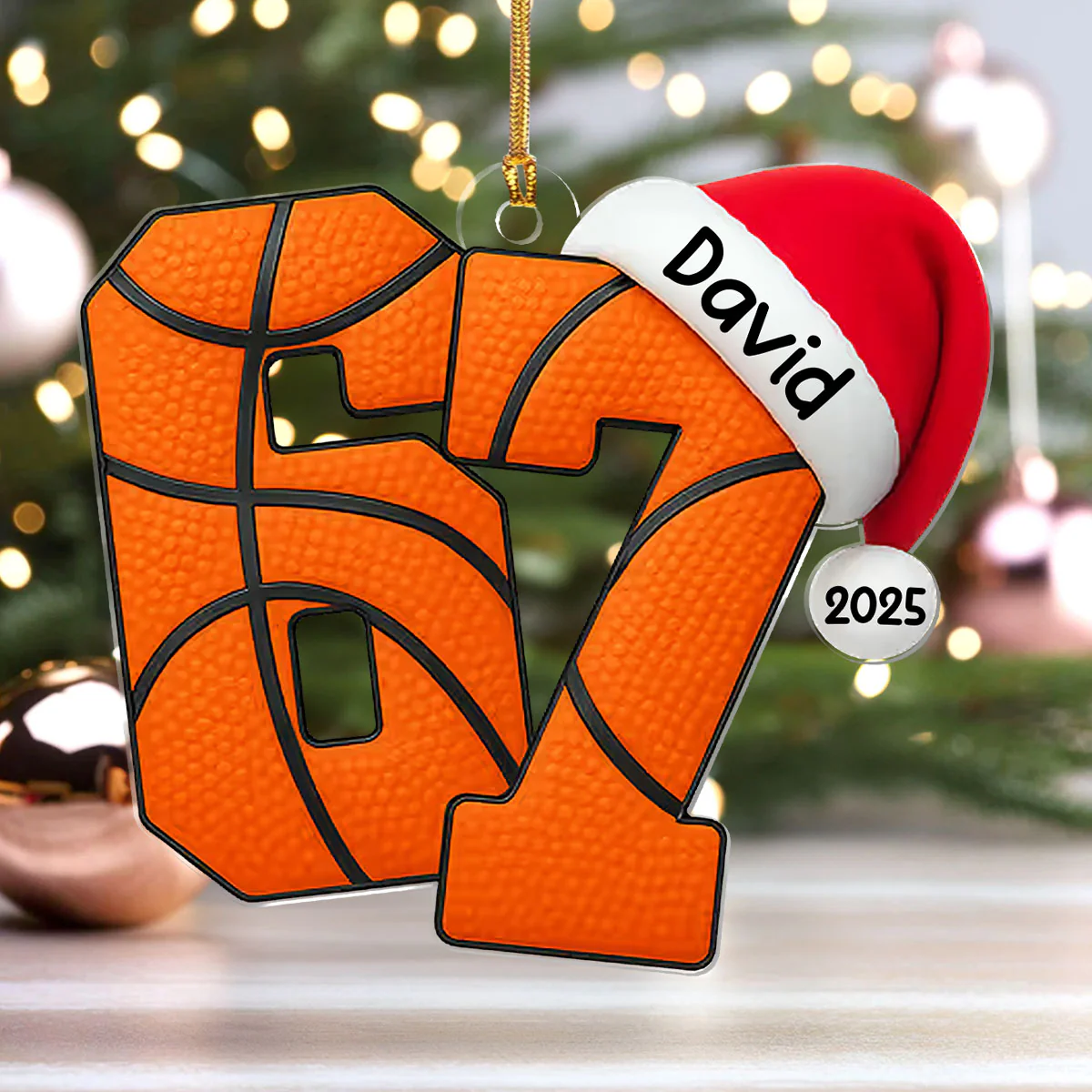 Custom 67 Six Seven 3D Sport Effect For Kids Teenagers - Personalized 1-Layer Acrylic Ornament - Image 4
