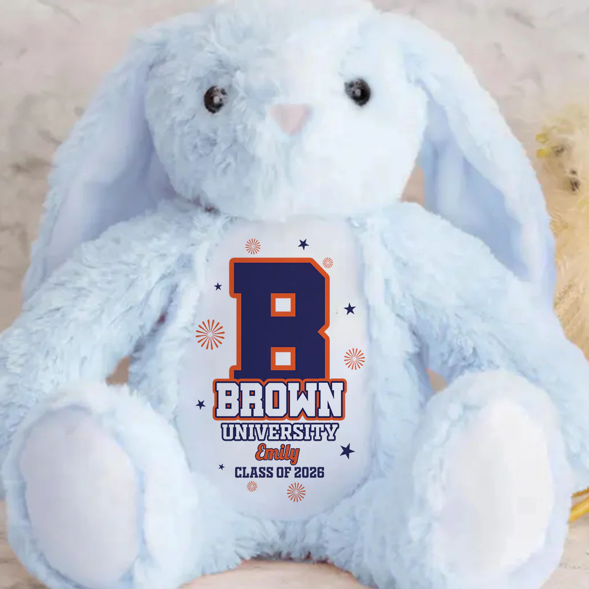Custom Collegiate Keepsake - Personalized Stuffed Bunny - Image 4