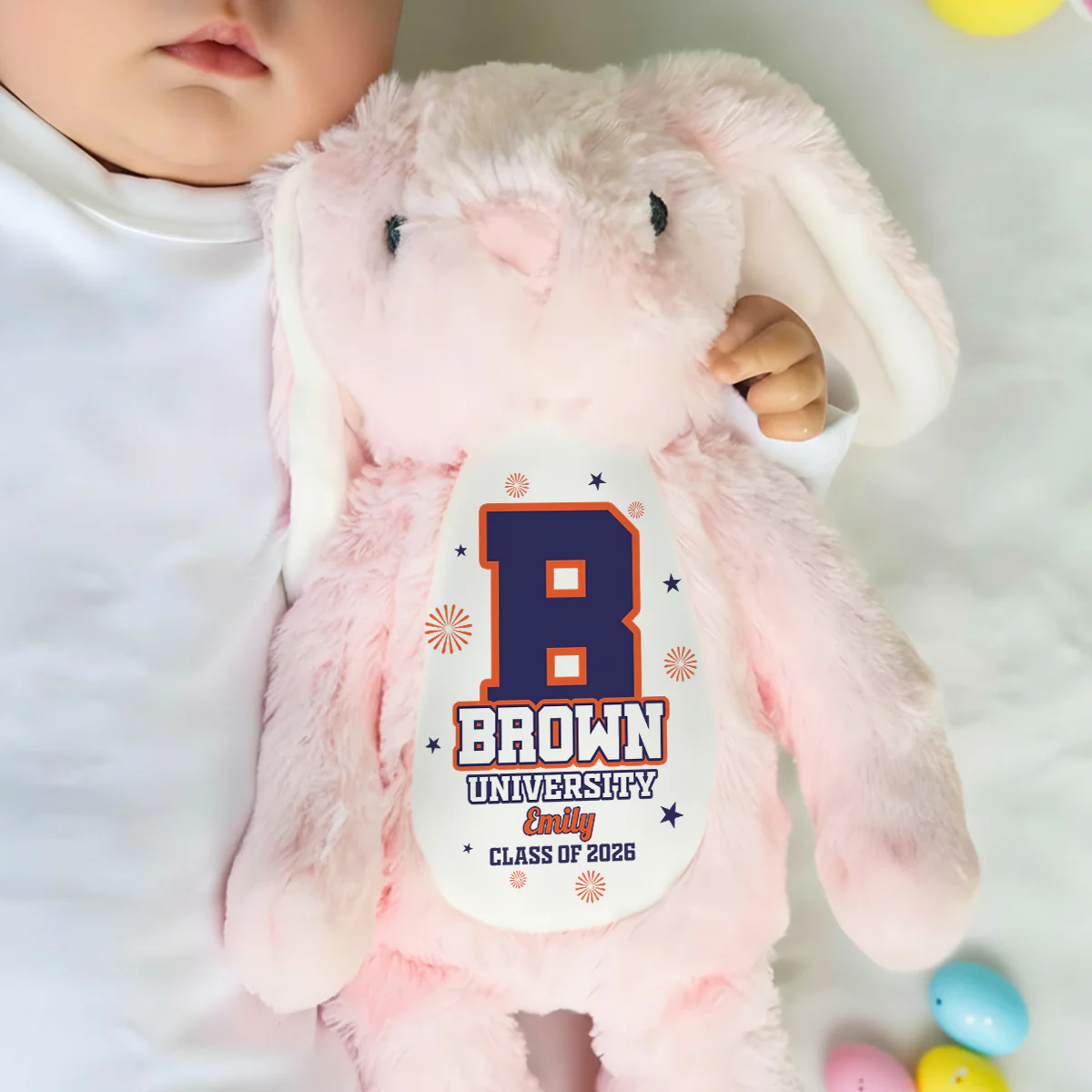 Custom Collegiate Keepsake - Personalized Stuffed Bunny - Image 6
