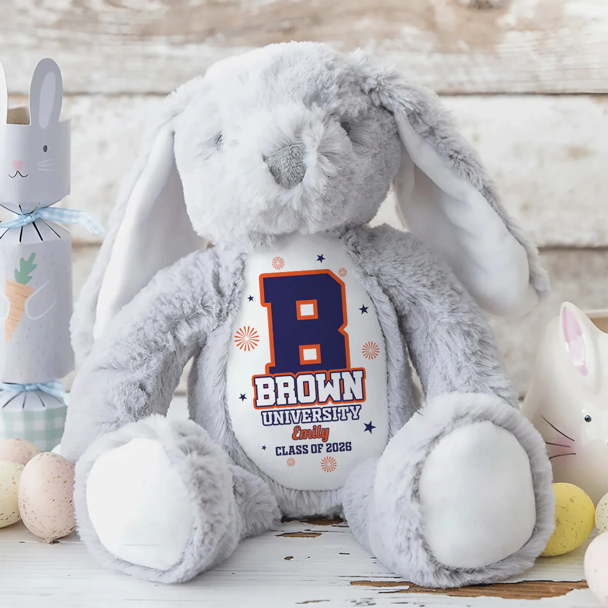 Custom Collegiate Keepsake - Personalized Stuffed Bunny - Image 8
