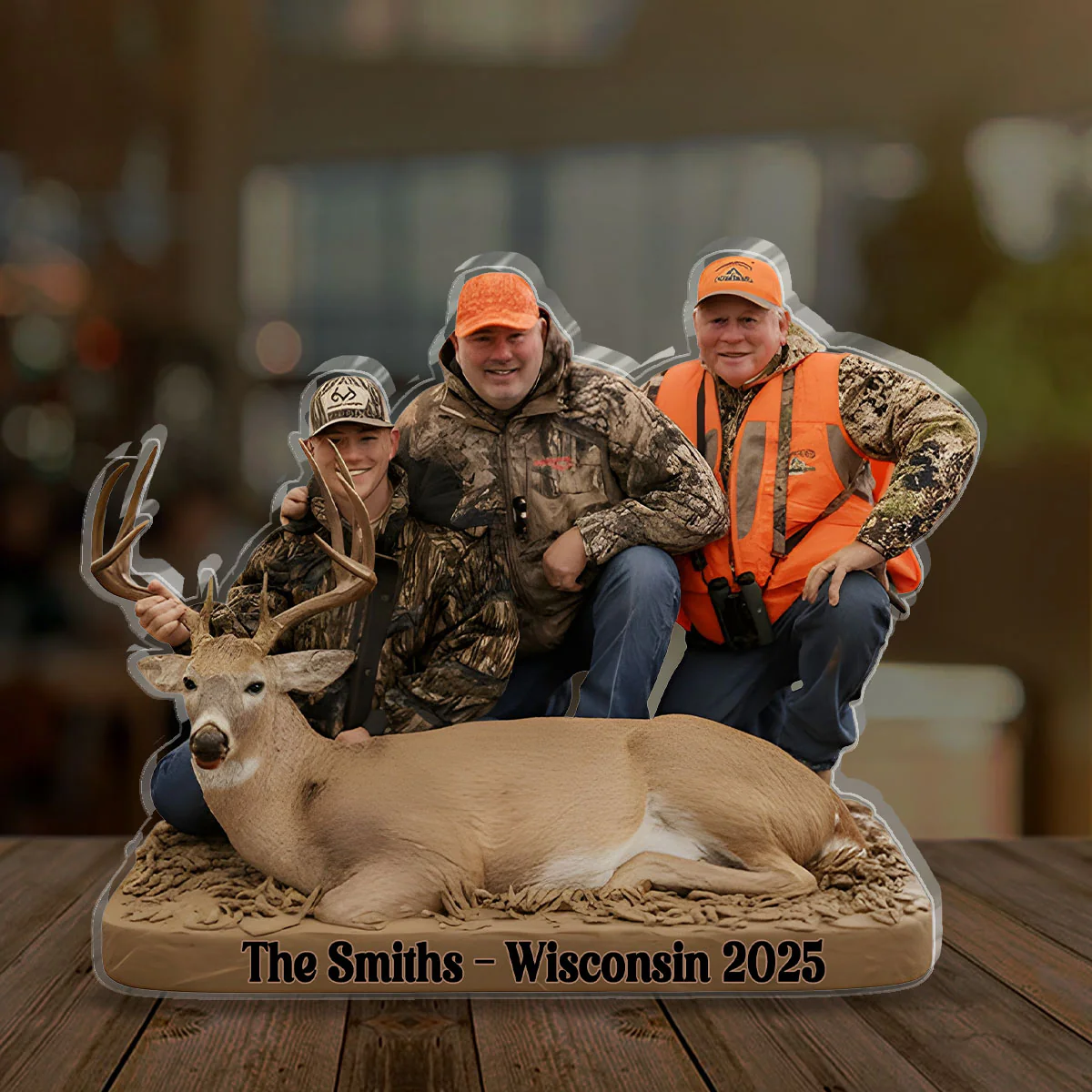 Custom From Any Photo Hunting  - Personalized Custom Shaped Acrylic Plaque - Image 3