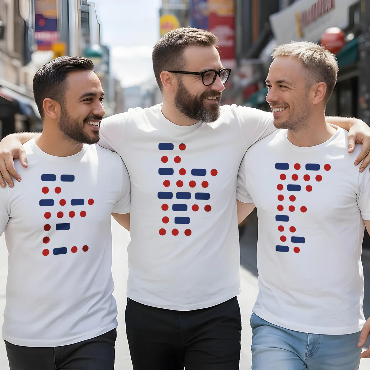 Custom Name Morse Code - Personalized 2D Unisex T-shirt - Image 2