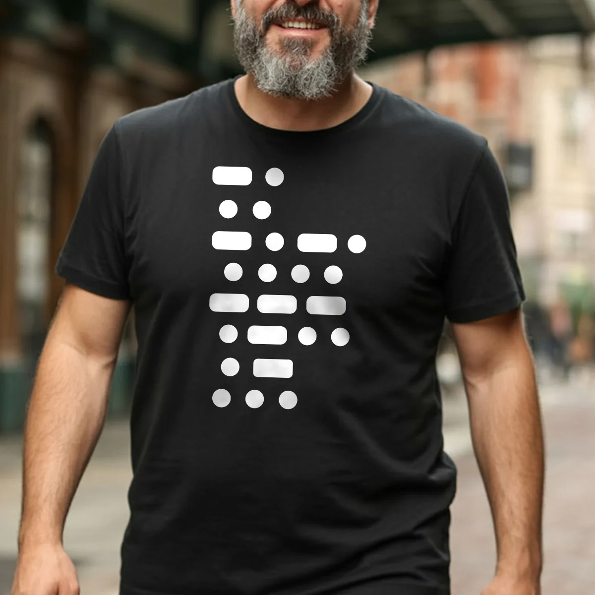 Custom Name Morse Code - Personalized 2D Unisex T-shirt - Image 3