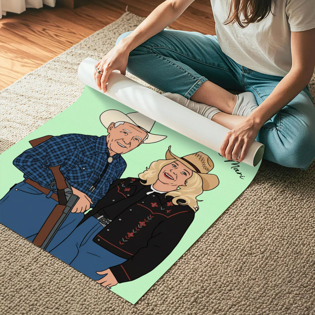Custom Photo Anniversary Wedding Gifts For Husband And Wife, Him And Her Together Feels Like Magic - Personalized Poster/Canvas - Image 4