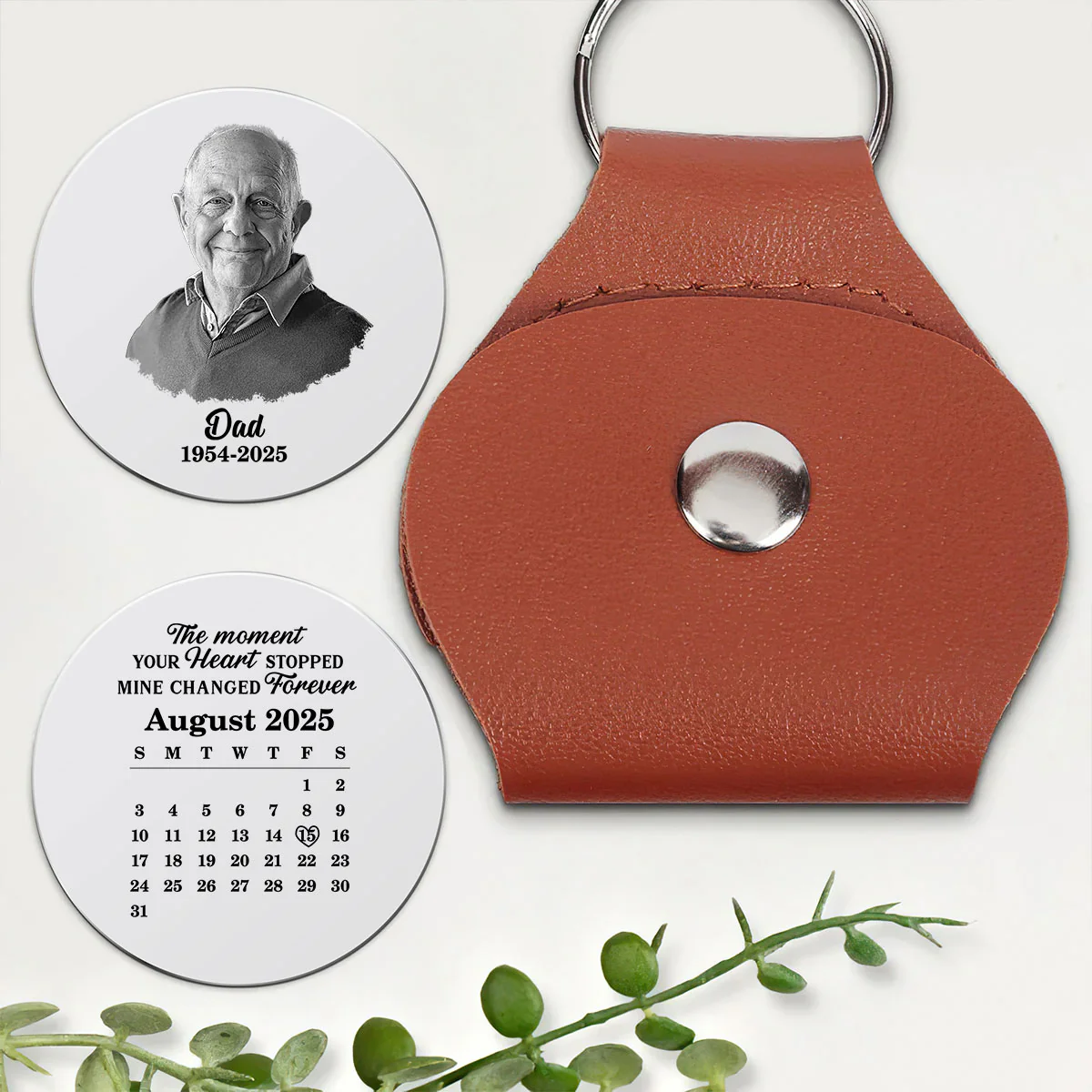 Custom Photo Calendar The Moment Your Heart Stopped Memorial - Personalized Pocket Hug