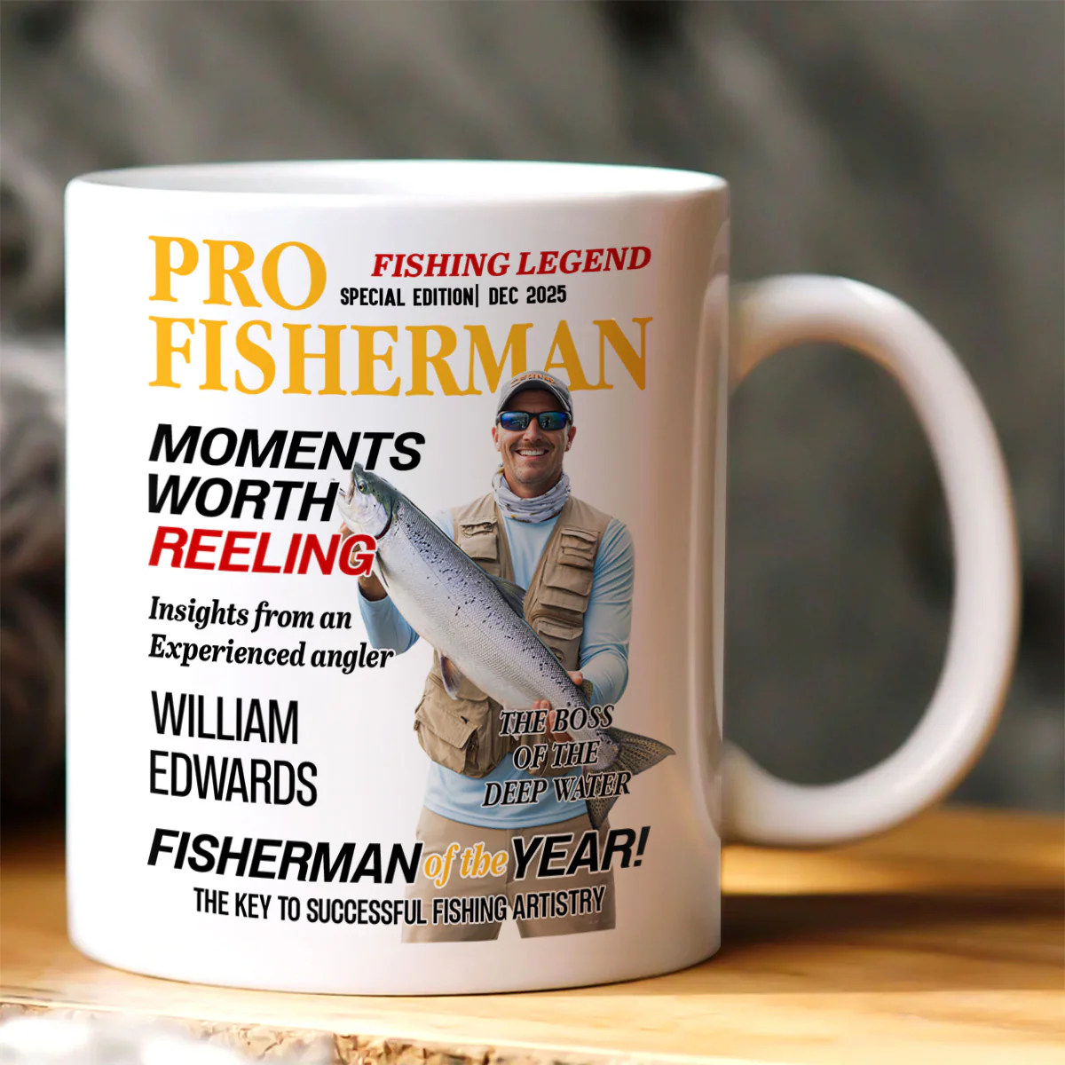 Custom Photo Mug  - Personalized Ceramic Coffee Mug - Image 2