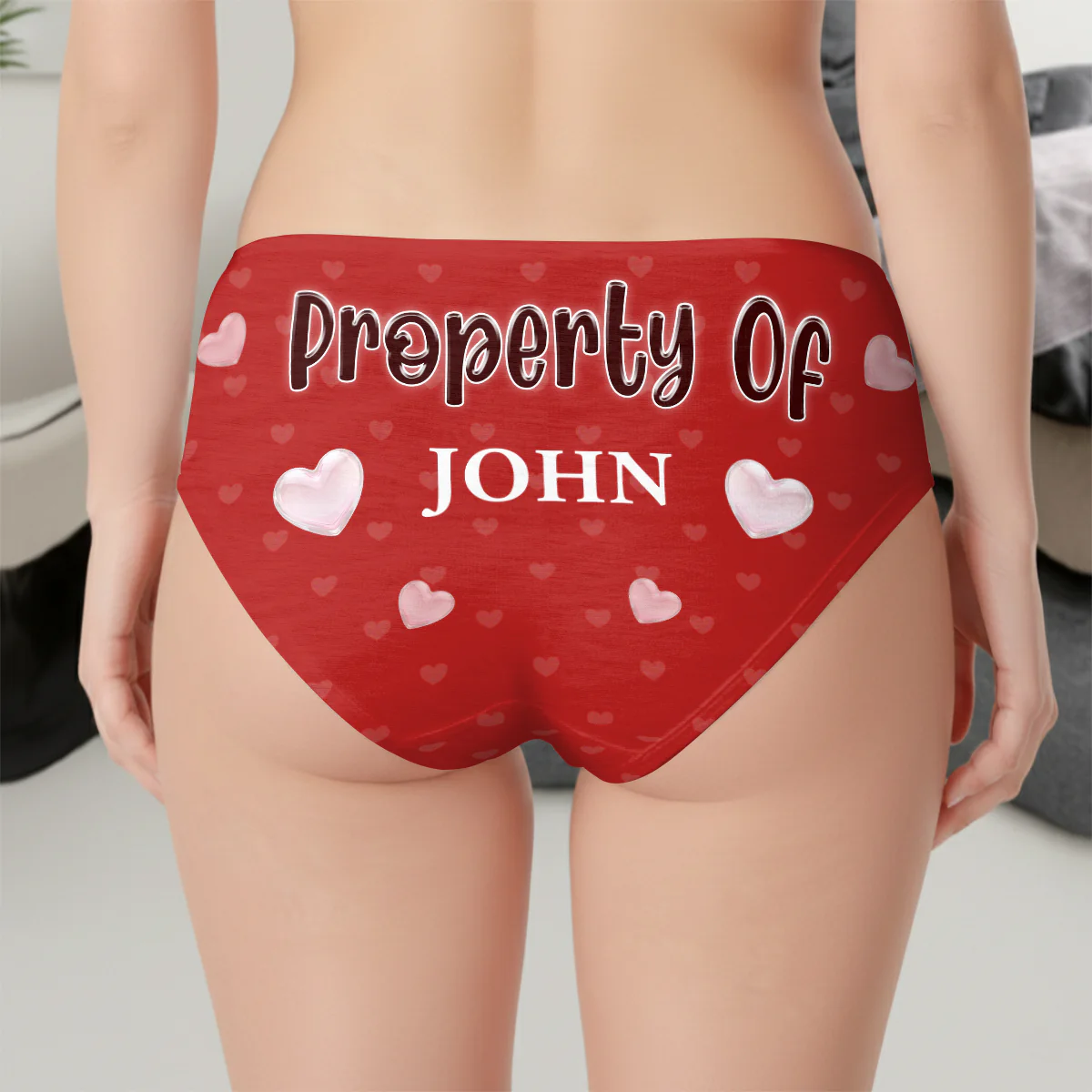 Custom Photo Only Serve For My Daddy Anniversary Gift For Her - Personalized Women's Low-waisted Brief - Image 4