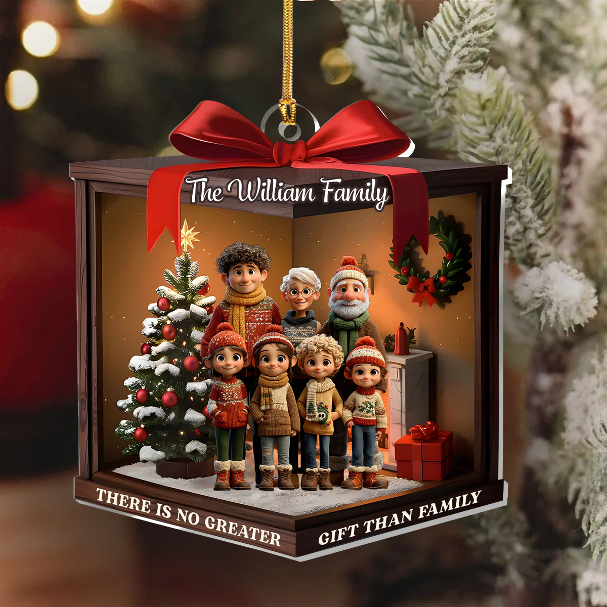 Custom Photo - Personalized 1-Layer Acrylic Ornament - Image 6