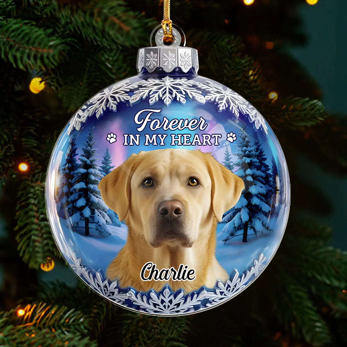 Custom Photo - Personalized 1-Layer Acrylic Ornament - Image 3