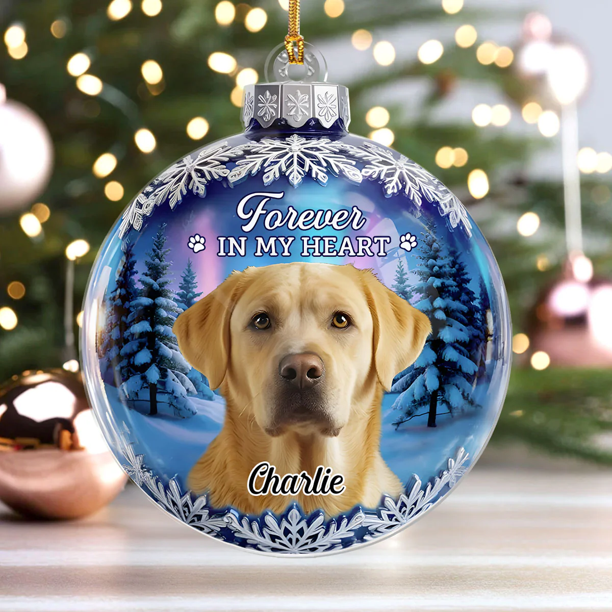 Custom Photo - Personalized 1-Layer Acrylic Ornament - Image 4