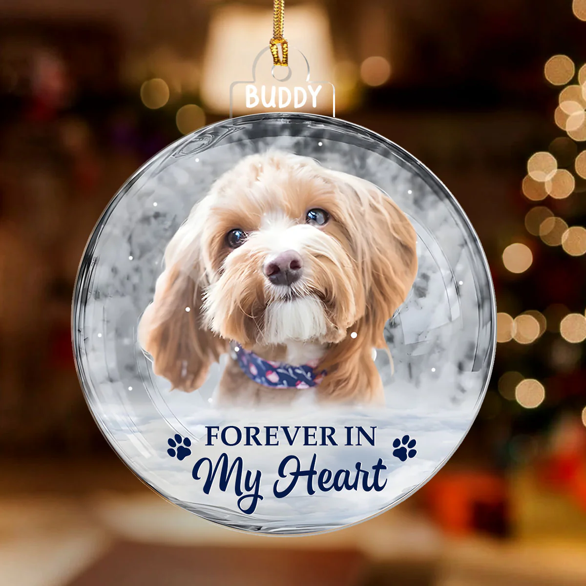 Custom Photo - Personalized 1-Layer Acrylic Ornament - Image 2