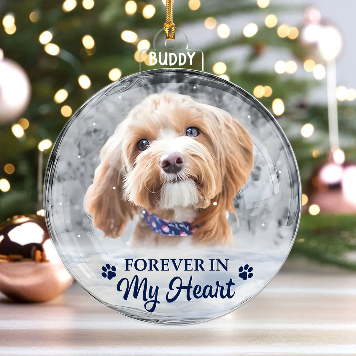 Custom Photo - Personalized 1-Layer Acrylic Ornament - Image 4