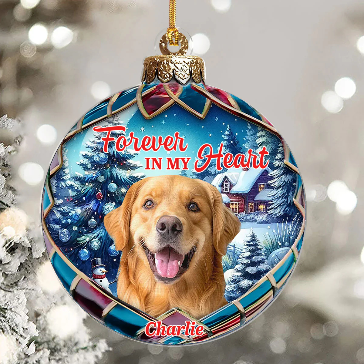 Custom Photo  - Personalized 1-Layer Acrylic Ornament - Image 5