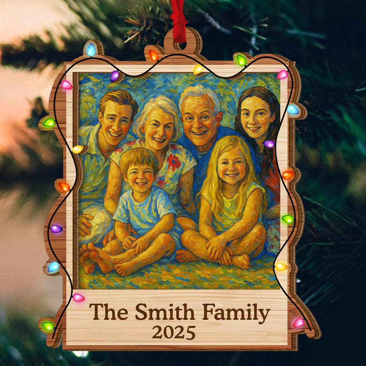 Custom Photo  - Personalized 2-Layered Wooden Ornament - Image 5