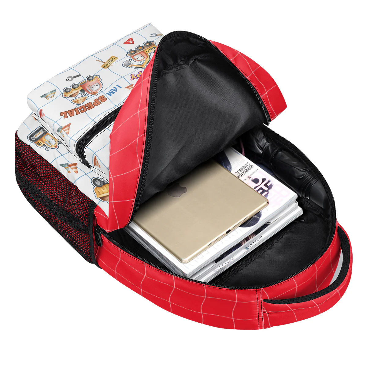 Cute Initial Name And Affirmations - Personalized Backpack - Image 5