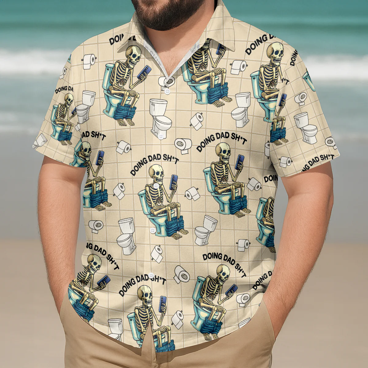 Dad Duties in Progress - Hawaiian Shirt - Image 3