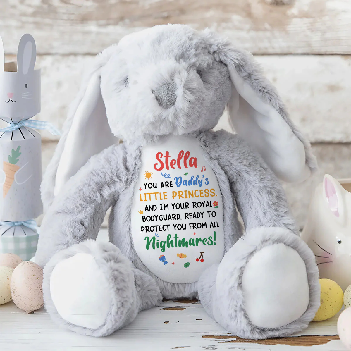 Daddy's Little Princess - Personalized Stuffed Bunny - Image 8