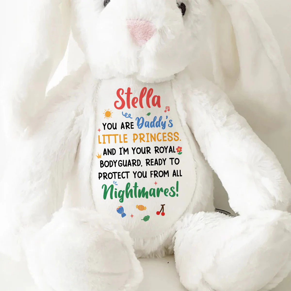 Daddy's Little Princess - Personalized Stuffed Bunny - Image 9