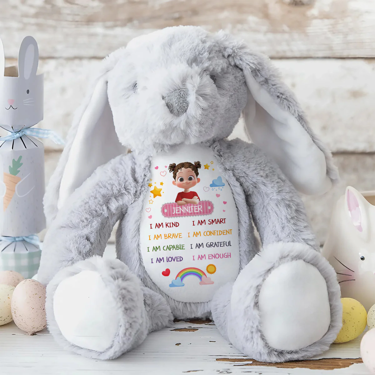Daily Affirmation - Personalized Stuffed Bunny - Image 8