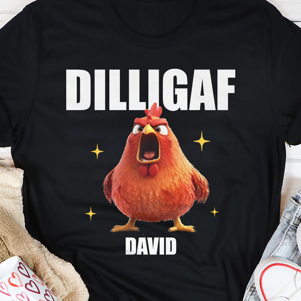 Do I Look Like I Give A F**k - Personalized 2D Unisex T-shirt - Image 3