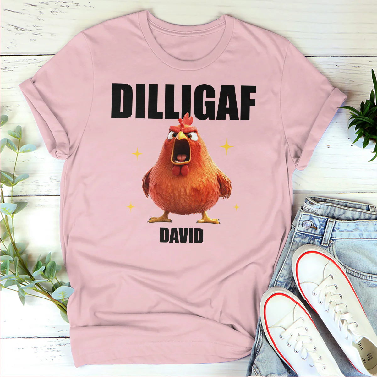 Do I Look Like I Give A F**k - Personalized 2D Unisex T-shirt - Image 4