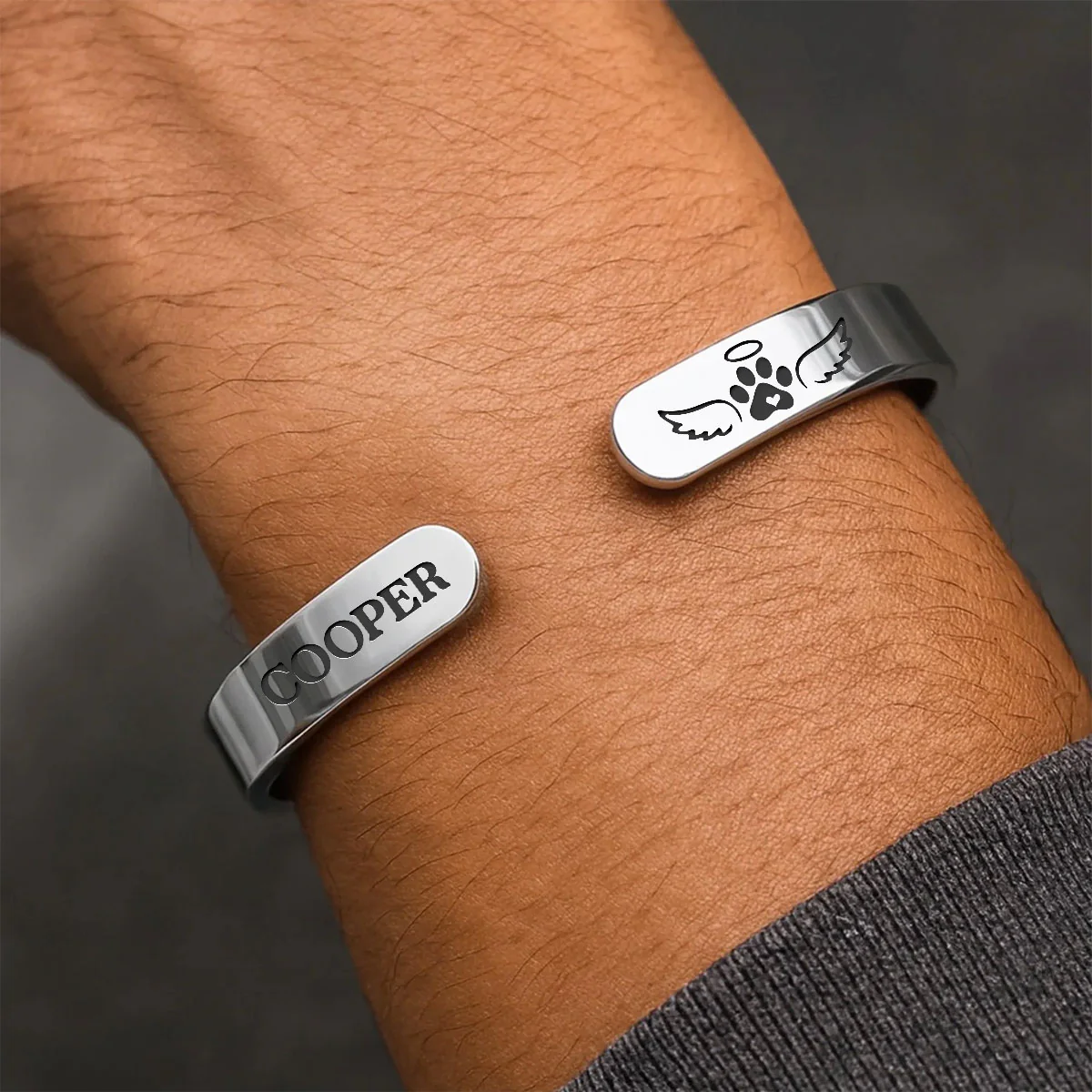 Don’t Cry For Me Mom - Personalized Cuff Bangle Bracelet With Box - Image 6